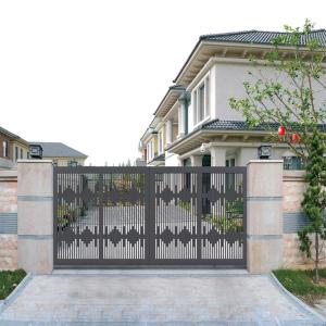 Quality Modern Swing Ironwork Aluminium Fence Gate Powder Coated wholesale