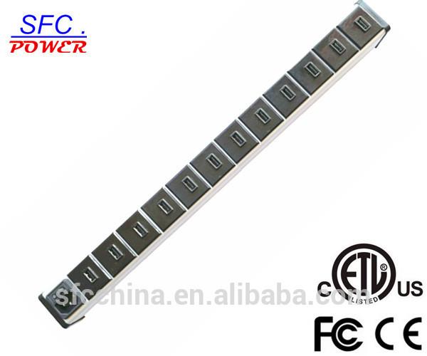 ETL FCC CE Approved aluminum alloy 5V 2.1A USB 12 port charger for Laptop&Tablet