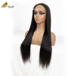 Vendors Wholesale 6*6 Frontal Lace Virgin Human Hair Natural Black Straight Wigs