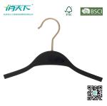Betterall High-end Black Laminated Shirt Hanger with Skid-proof Shoulder