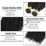 Natural Black Jerry Curly Remy Human Hair Bundles Sew In Weave Bundles Brazilian
