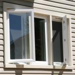 Security Aluminum Casement Window Dirt Resistance Glass