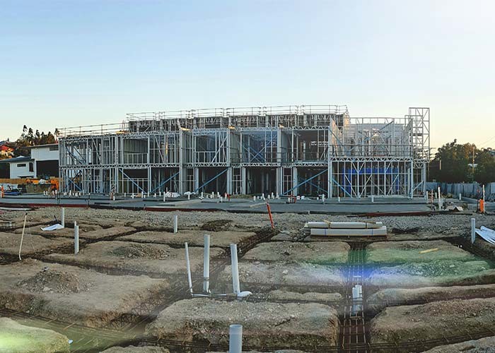 Structures AU NZ Standard Light Steel Frame House To Build Cheap Earthquake Prefab Villa
