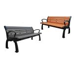 Waterproof Plastic Wooden Bench , Anti Rust Durable Wooden Garden Bench Seat