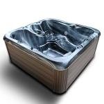 Customized 4 People Outdoor Spa Bathtubs Freestanding European Design Spa