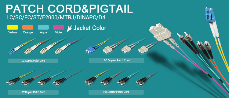 SM DX Fiber Cable Patch Cord SC APC To LC UPC With Clips RoHS Compliant