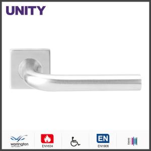 Quality Stainless Steel Fire Door Lever Handle EN1906 and EN1634 Satin Finish wholesale