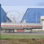 36000L 2 Axles Carbon Steel Tank Semi Trailer for Fuel and Diesel Transportation