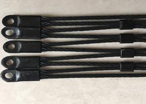 Quality 2.5mm Black Aviary Flexible Stainless Steel Cable Mesh Anti Corrosive Anti Rust wholesale