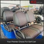 Lithium Battery Electric Golf Cart With Leather Fabric PU Seating 35km/H Top