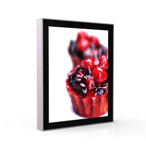 Quality Digital Led Photo Frame Light Box , Glass Advertising Restaurant Menu Light Box wholesale