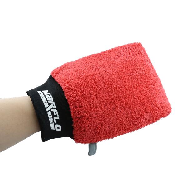 Cheap Red Microfiber Detailing Clay Mitt Clay Mitts For Cars With Pp Box Package for sale