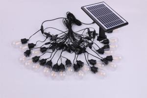 Quality 3000K Warm White Solar Fairy Lights IP55 Outdoor Edison Bulb Patio Lights wholesale
