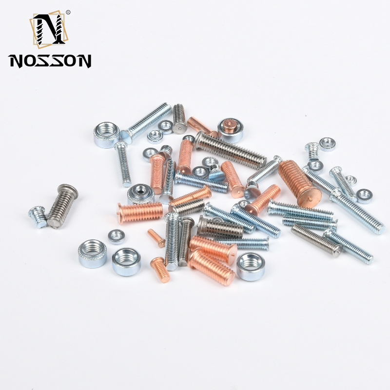 Industry Spot Welding Studs M3 M4 M5 M6 M8 M10 M12 Stainless Steel Weld Bolts Fastening DIN Standard Polishing ZINC Finish