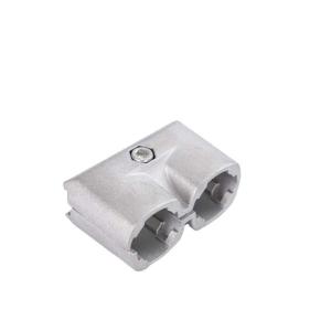 Quality Lean Pipe Joint Aluminum Tube Connector Double Tube External Direct Head wholesale