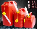 Red Color 2.5 Gallon Plastic Gas Jerry Can 10 Litre HDPE Gasoline Diesel Fuel