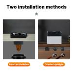 Stainless Steel Automatic Espresso Portafilter Cleaning Box with 2.0L Drum