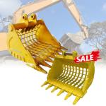 Metal Q355B Backhoe Skeleton Bucket 0.2 Cbm For CX57 Excavator