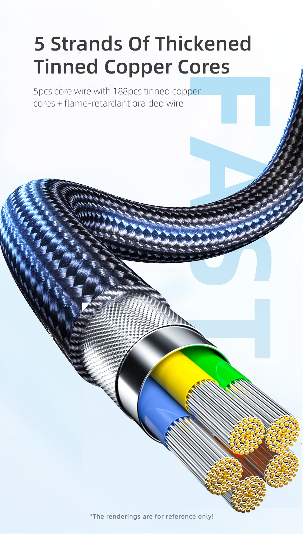 Essager 2021 Fast Charge T Shaped Type C USB Cable 5A 0.5M 1M 2M