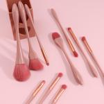 Copper Ferrule Professional Makeup Brush Sets 12 Piece For Ladies Travel Beauty