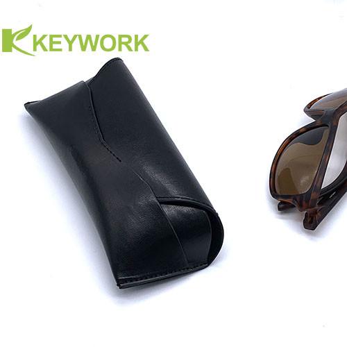 Beautifully Textured Black PU Leather EVA Eyewear Case Unisex Sunglasses