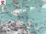 Blue Luxury Marble Interior decoration Marble Looking Quartz Stone Countertop