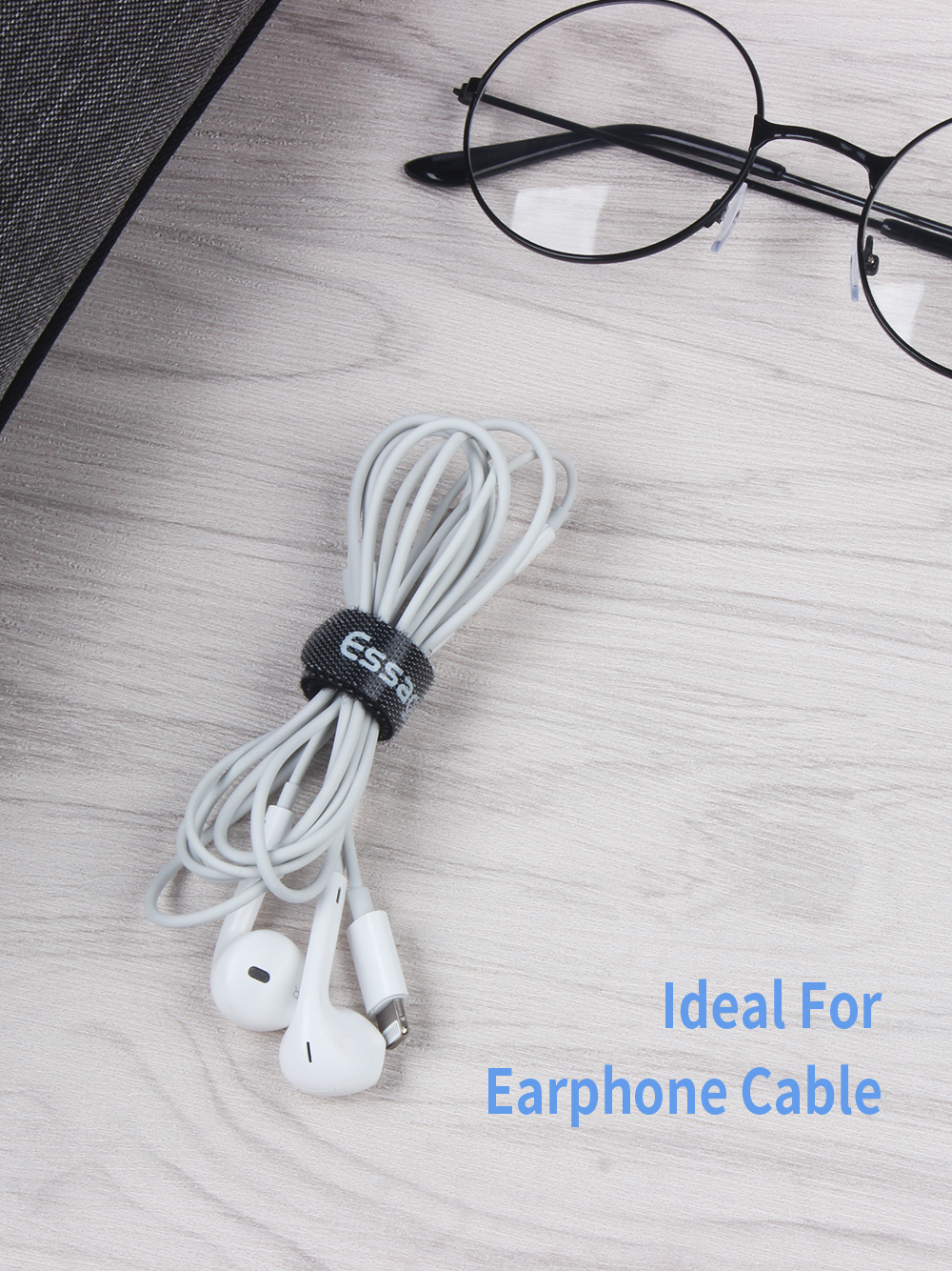 Essager 2022 Cable Organizer Wholesales Price 1/5/10/20/PCS Black Cable Organizer Wire Winder Clips Cable Management