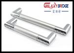 128mm Aluminum Kitchen Cupboard , Zinc Silver Refrigerator Door Pulls Simple