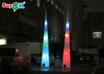 Colorful Inflatable Lighting Decoration LED Cone With Blower For Advertisement