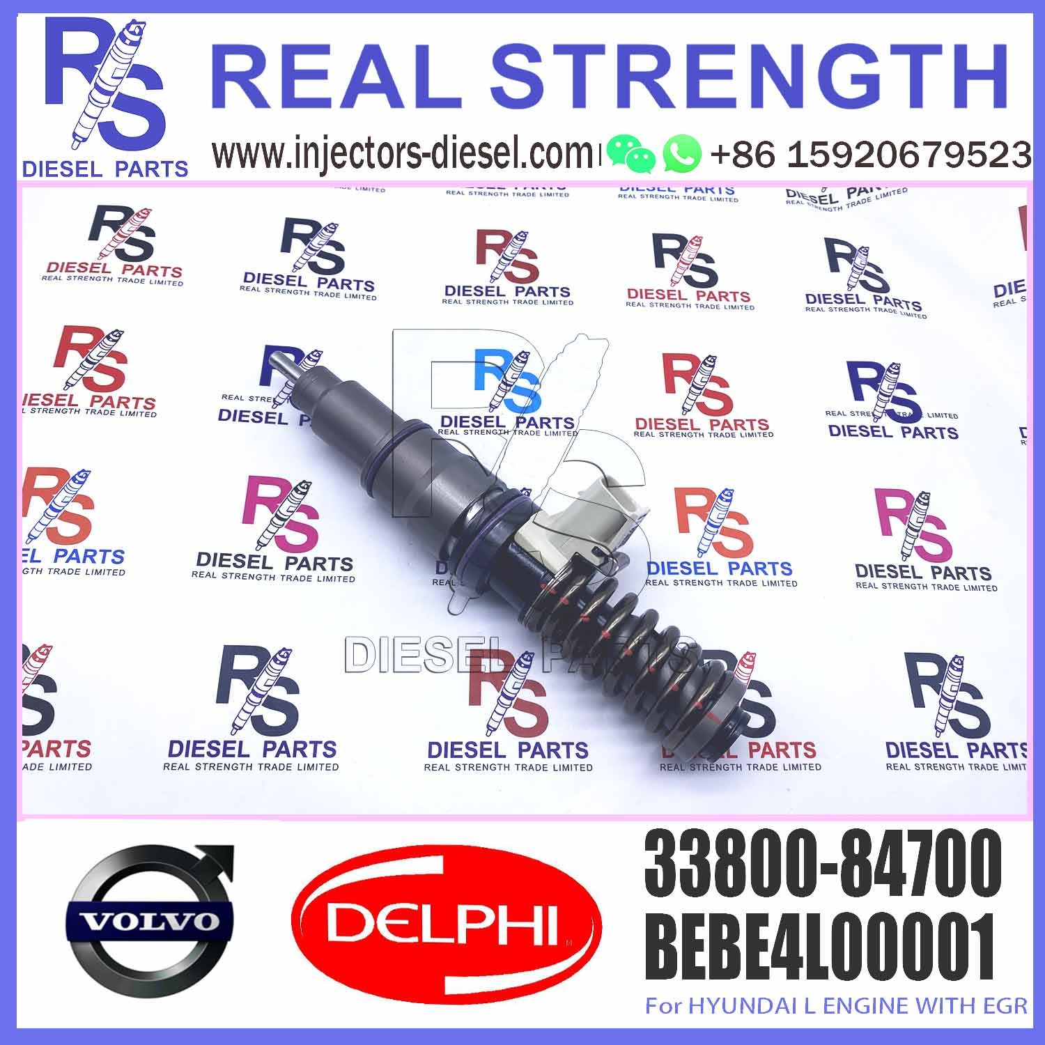 common rail injector 33800-84700 61928748 Auto parts fuel injector for Hyundai diesel injector nozzle 33800-84700