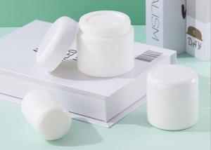 Quality Opal White Bulk Ceramic Glass Cosmetic Jar 50grams With Dome Lid wholesale