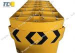 Road Traffic Safety Crash Cushion Attenuator , Durable Redirective Attenuator
