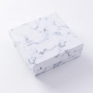 Quality Pendant Earring Bracelet Rings Necklace Packaging Box Marble Patterned Paper Material wholesale
