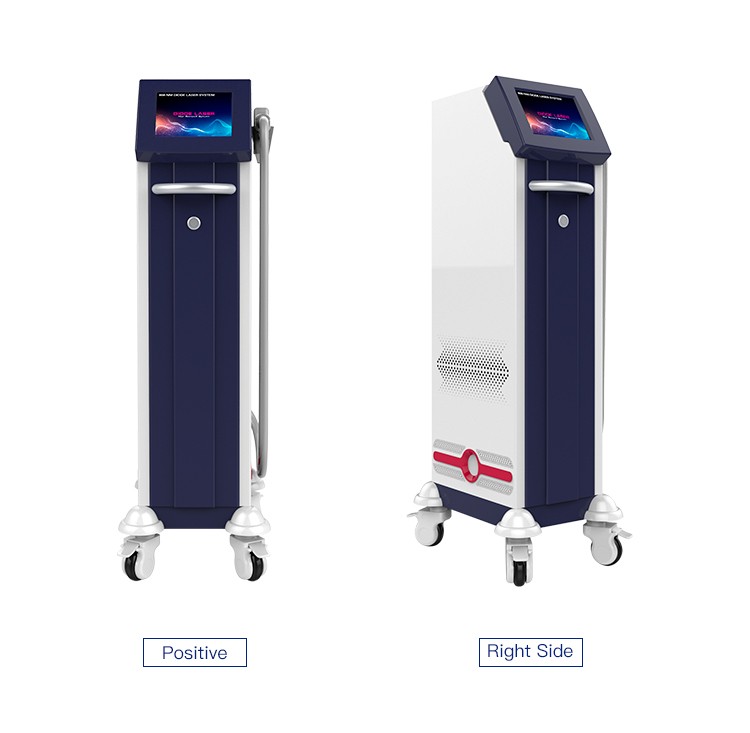 Logo Service 1800w 60 million shot Painless Skin Rejuvenation 808 nm Diode Laser Epilator Hair Removal Laser Machine