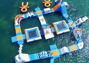 Quality Safe Ocean Inflatable Water Park / Commercial Floating Water Playground wholesale