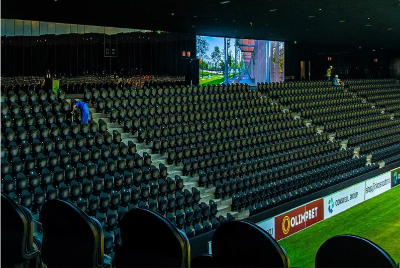 1200x960mm P10 Front Service Outdoor Football Sports Perimeter Stadium LED Display