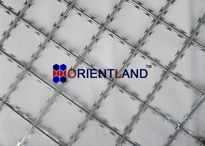 BTO-22 Welded Razor Ribbon Mesh Panel Anti Climb Razor Blade Fencing