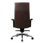 Brown Ergonomic Office Leather Chair Executive SGS BIFMA Certification
