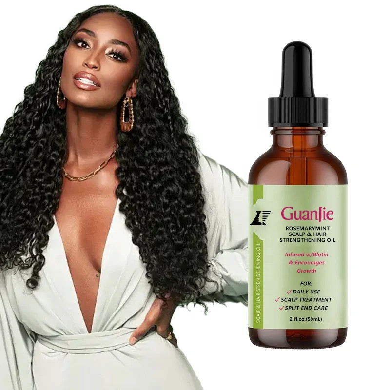 Organics Rosemary Mint Scalp & Hair Strengthening Oil With Biotin & Essential Oils Nourishing Treatment