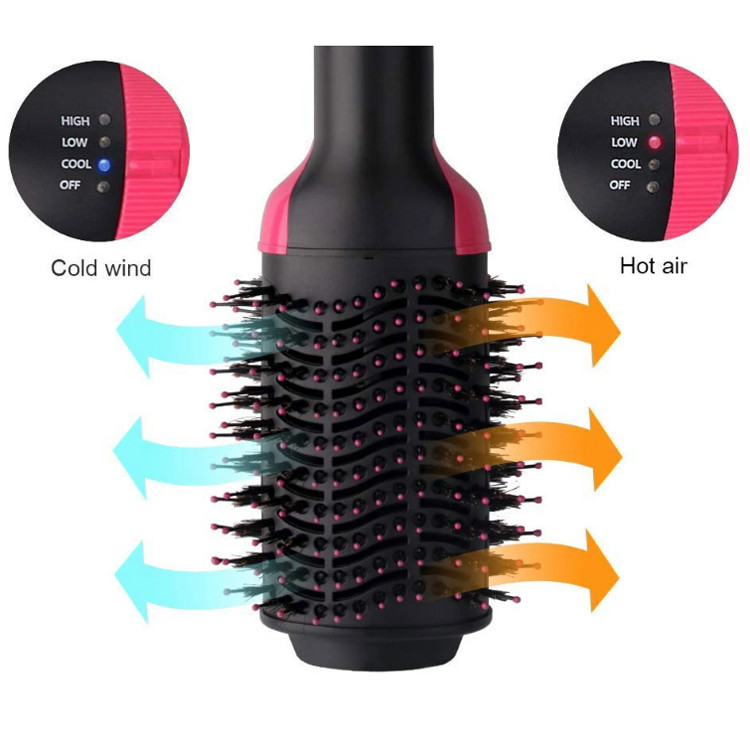 Hot Air Dryer 3 In 1 Hair Straightener Brush For Women