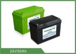 Pollution Free Lithium Iron Phosphate Battery 50ah , 24v Rechargeable Ups