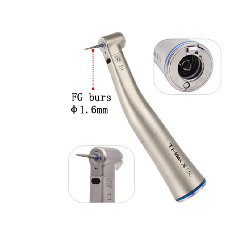 Low Speed Blue Ring Connect Dental Handpiece With LED Push Button