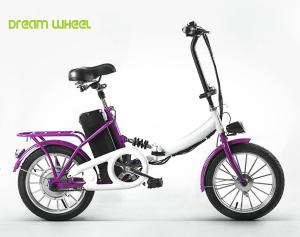 Quality 16 Inch Motorized Folding Bicycle 25km/H 36V 8.0Ah Lithium Battery wholesale
