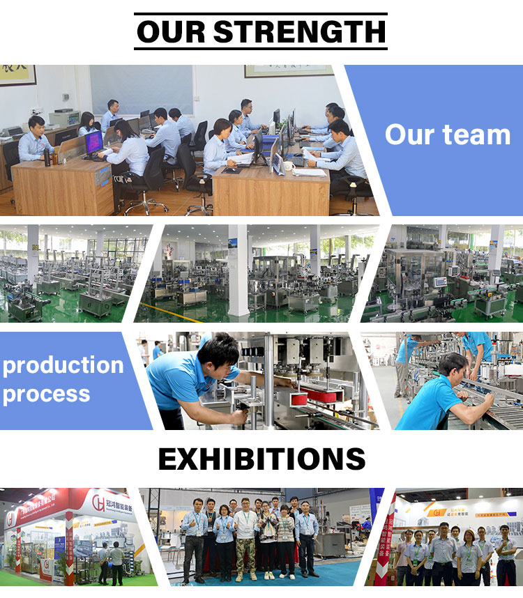 Guanhong Line Liquid Shampoo Filling and Sealing Machine with Labeling Accuracy ±1mm