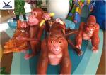 Decorative Life Size Cute Cartoon Lifelike Fiberglass Statues For Amusement Park