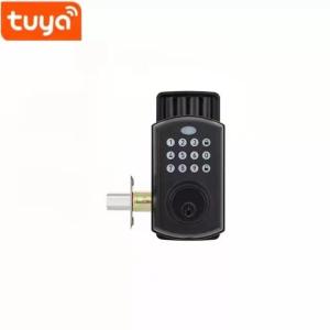 Quality Apartment / Home Digital Rim Lock Bluetooth Digital Lock Black wholesale