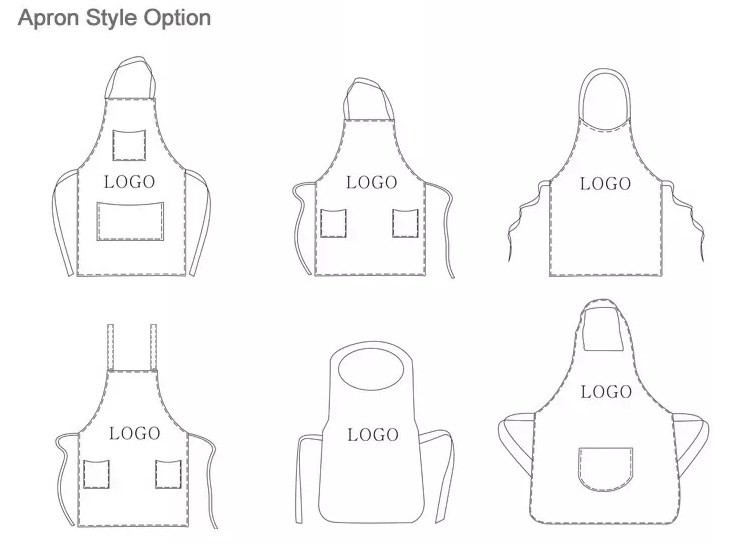 Kids Adults Kitchen Cooking Disposable Non Woven Apron Adjustable Custom Design