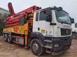 Quality 38m Second Hand Pump Truck , Concrete Boom Truck 21.5m Reach Depth wholesale