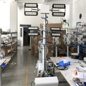 Quality 4x120W LED mounted vehicle roof mount telescopic mast night scan light tower wholesale