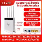 OEM CAT4 CAT6 32 Users Dual Band 4G LTE WIFI Router Unlock 1200mbps Band Lock